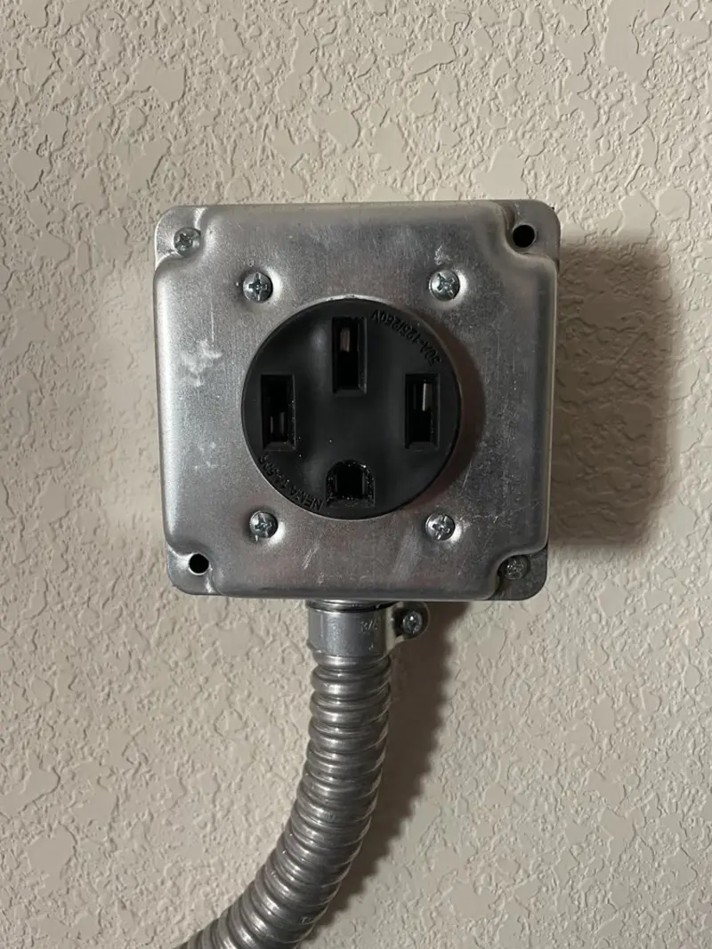 NEMA 14-50 outlet installed for Smart Home Electrical in Sunland Park